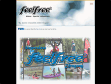 Tablet Screenshot of kayakfeelfree.com